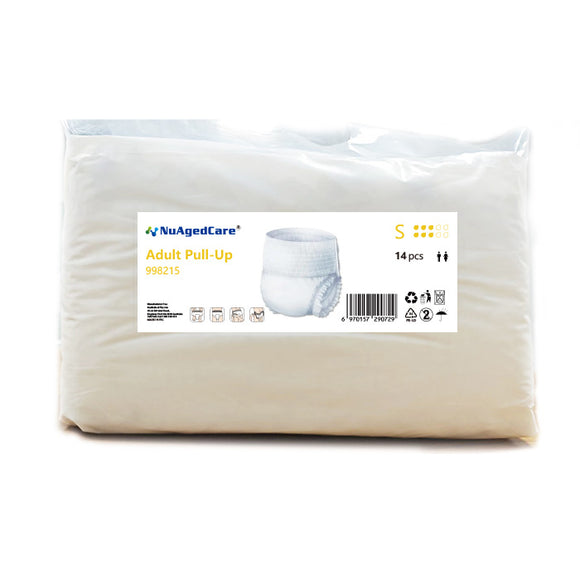 NuAgedCare Pull-up Pants, Small, 6D, Day, 1350ml, 14pcs/bag 3bags/case, Low as $1.16 per piece, 998215 & 998215B