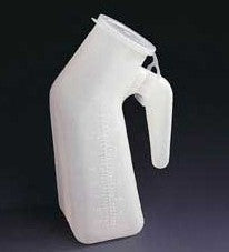 Disposable Urinal Male Deluxe w/Lid, Translucent, 50each/case, 994180